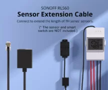 SONOFF καλώδιο προέκτασης RL560 για αισθητήρες, RJ11, 5m, μαύρο 2