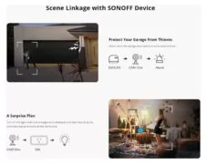 SONOFF smart κάμερα S-CAM με ηχητικό συναγερμό, 1080p FHD, Wi-Fi 5