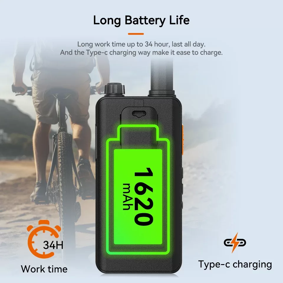 Retevis B63B Mini Ultra Slim Walkie Talkie PMR446 με USB-C και VOX (Σετ 2 τεμάχια) 6 Retevis B63B mini pompodektis PMR446 USB-C VOX