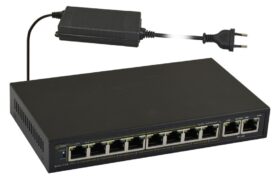 PULSAR PoE Ethernet Switch S108-90W, 10x ports 10/100Mb/s 1