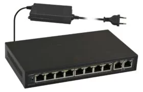 PULSAR PoE Ethernet Switch S108-90W, 10x ports 10/100Mb/s 1