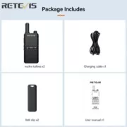 Retevis B63B Mini Ultra Slim Walkie Talkie PMR446 με USB-C και VOX (Σετ 2 τεμάχια) 13 Retevis B63B mini pompodektis PMR446 USB-C VOX