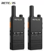 Retevis B63B Mini Ultra Slim Walkie Talkie PMR446 με USB-C και VOX (Σετ 2 τεμάχια) 1 Retevis B63B mini pompodektis PMR446 USB-C VOX