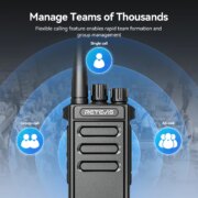 Retevis P4 psifiakos DMR pompodektis UHF USB-C
