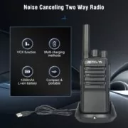 Retevis NR610 pompodektis PMR446 USB-C