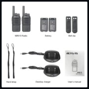 Retevis NR610 pompodektis PMR446 USB-C
