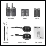 Retevis NR610 pompodektis PMR446 USB-C