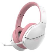 SADES gaming headset Spower, 3.5mm σύνδεση, 40mm, multi-platform, ροζ/λευκό