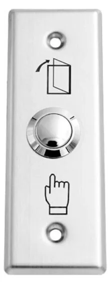 SECUKEY Χωνευτό μπουτόν SCK-CBUTTON1, 3Α, ασημί