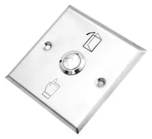 SECUKEY Χωνευτό μπουτόν SCK-CBUTTON2, 3Α, ασημί