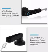 SECUKEY ηλεκτροπύρος D100-BT, συνδυασμού & fingerprint, μαύρος 9 SECUKEY ηλεκτροπύρος D100-BT, συνδυασμού & fingerprint, μαύρος 3