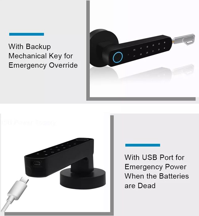 SECUKEY ηλεκτροπύρος D100-BT, συνδυασμού & fingerprint, μαύρος 5 SECUKEY ηλεκτροπύρος D100-BT, συνδυασμού & fingerprint, μαύρος - Image 3