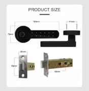 SECUKEY ηλεκτροπύρος D100-BT, συνδυασμού & fingerprint, μαύρος 4
