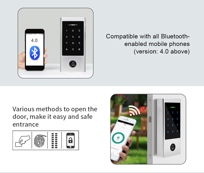 SECUKEY αυτόνομο πληκτρολόγιο πρόσβασης SCK-H1-BT, αδιάβροχο, Bluetooth 4 SECUKEY αυτόνομο πληκτρολόγιο πρόσβασης SCK-H1-BT, αδιάβροχο, Bluetooth - Image 2