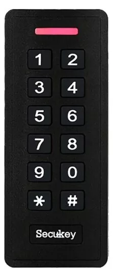 SECUKEY αυτόνομο αδιάβροχο πληκτρολόγιο πρόσβασης SCK-K2-EM, 125KHz
