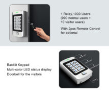 SECUKEY αδιάβροχο πληκτρολόγιο πρόσβασης SCK-K9, 125KHz 2