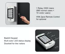 SECUKEY αδιάβροχο πληκτρολόγιο πρόσβασης SCK-K9, 125KHz 2
