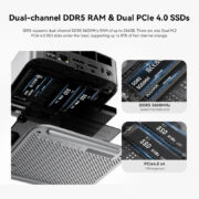 BEELINK mini PC SER8, AMD Ryzen 7 8745HS, 16GB, 512GB M.2, Windows 11 Pro 8