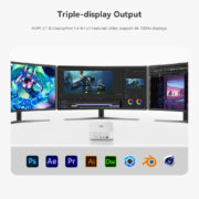 BEELINK mini PC SER8, AMD Ryzen 7 8745HS, 16GB, 512GB M.2, Windows 11 Pro 12