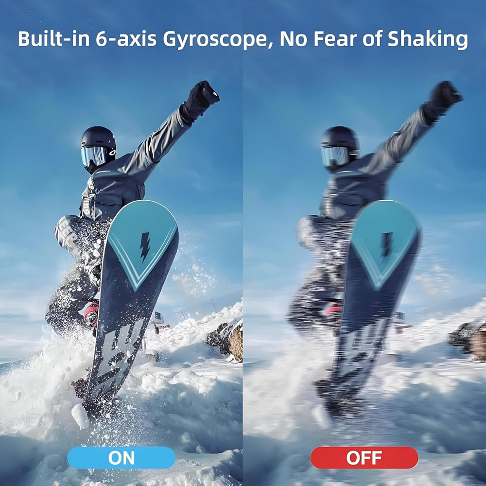 SJCAM action camera SJ20 με 2x φακούς, 2x οθόνες, 20MP/4K, WiFi, αδιάβροχη θήκη, μαύρη 6 SJCAM action camera SJ20 με 2x φακούς, 2x οθόνες, 20MP/4K, WiFi, αδιάβροχη θήκη, μαύρη - Image 4