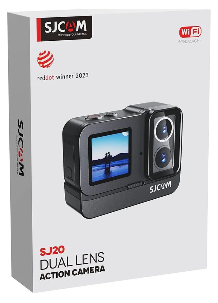 SJCAM action camera SJ20 με 2x φακούς, 2x οθόνες, 20MP/4K, WiFi, αδιάβροχη θήκη, μαύρη 9 SJCAM action camera SJ20 με 2x φακούς, 2x οθόνες, 20MP/4K, WiFi, αδιάβροχη θήκη, μαύρη - Image 7
