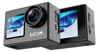 SJCAM action camera SJ4000 Dual Screen, 2x οθόνες, 16MP/4K, WiFi, αδιάβροχη θήκη, μαύρη
