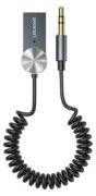 USAMS Bluetooth car audio receiver US-SJ464, μεταλλικό, γκρι