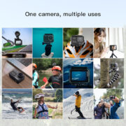 SJCAM action camera SJ8 Pro, οθόνη αφής, 12MP/4K, WiFi, αδιάβροχη θήκη, μαύρη 4