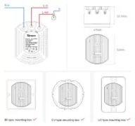 SONOFF smart dimmer switch D1, WiFi 7