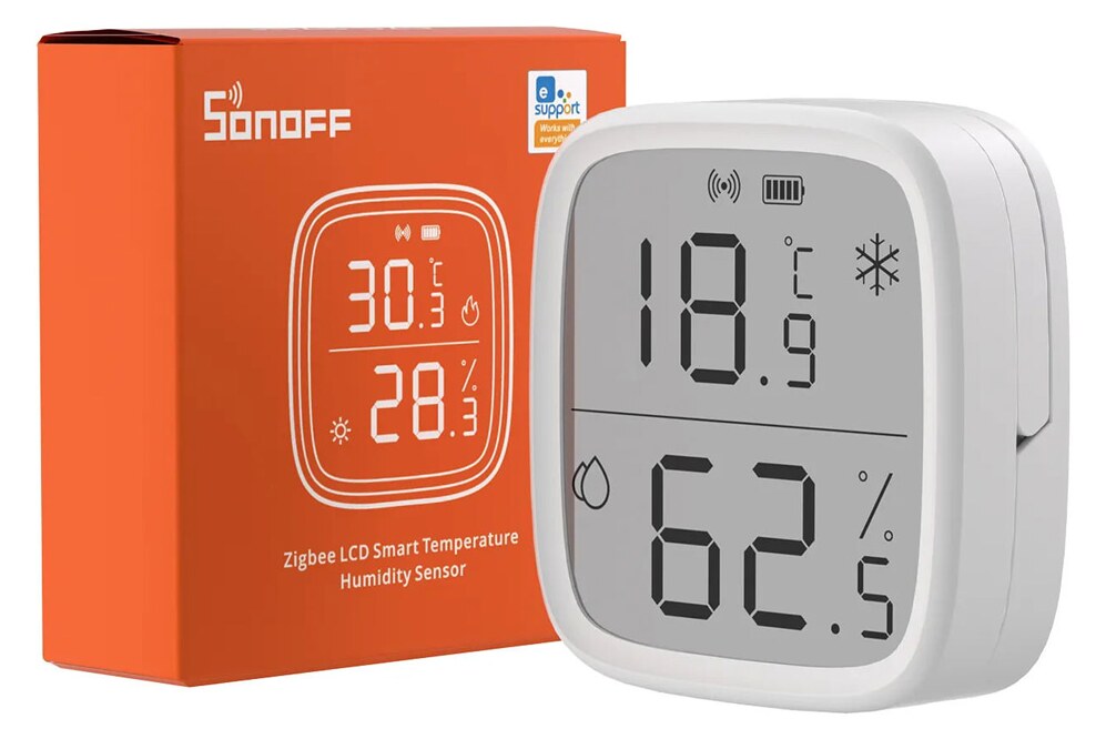 SONOFF smart θερμόμετρο & υγρασιόμετρο SNZB-02D, LCD, ZigBee 4 SONOFF smart θερμόμετρο & υγρασιόμετρο SNZB-02D, LCD, ZigBee - Image 2