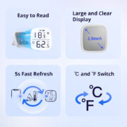 SONOFF smart θερμόμετρο & υγρασιόμετρο SNZB-02D, LCD, ZigBee 12 SONOFF smart θερμόμετρο & υγρασιόμετρο SNZB-02D, LCD, ZigBee 4