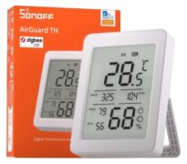 SONOFF smart θερμόμετρο & υγρασιόμετρο AirGuard TH, έως 60°C, ZigBee 3.0 & Bluetooth, λευκό 3