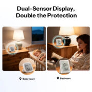 SONOFF smart θερμόμετρο & υγρασιόμετρο AirGuard TH, έως 60°C, ZigBee 3.0 & Bluetooth, λευκό 8