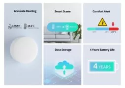 SONOFF smart αισθητήρας θερμοκρασίας & υγρασίας SNZB-02P, ZigBee 4