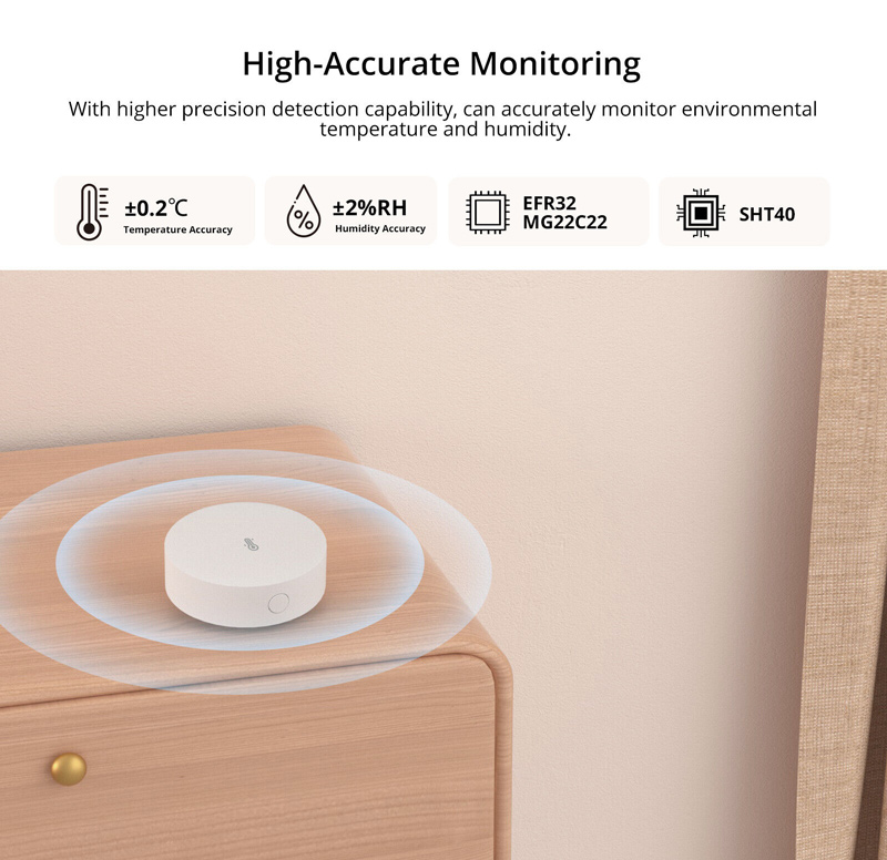 SONOFF smart αισθητήρας θερμοκρασίας & υγρασίας SNZB-02P, ZigBee 7 SONOFF smart αισθητήρας θερμοκρασίας & υγρασίας SNZB-02P, ZigBee - Image 5