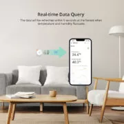 SONOFF smart αισθητήρας θερμοκρασίας & υγρασίας SNZB-02P, ZigBee 7