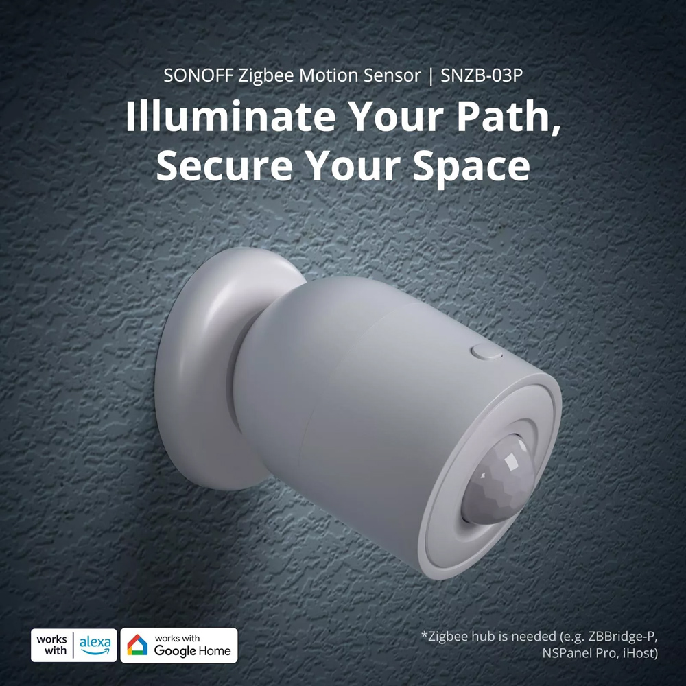 SONOFF smart ανιχνευτής κίνησης SNZB-03P, ZigBee, μπαταρίας, λευκός 4 SONOFF smart ανιχνευτής κίνησης SNZB-03P, ZigBee, μπαταρίας, λευκός - Image 2