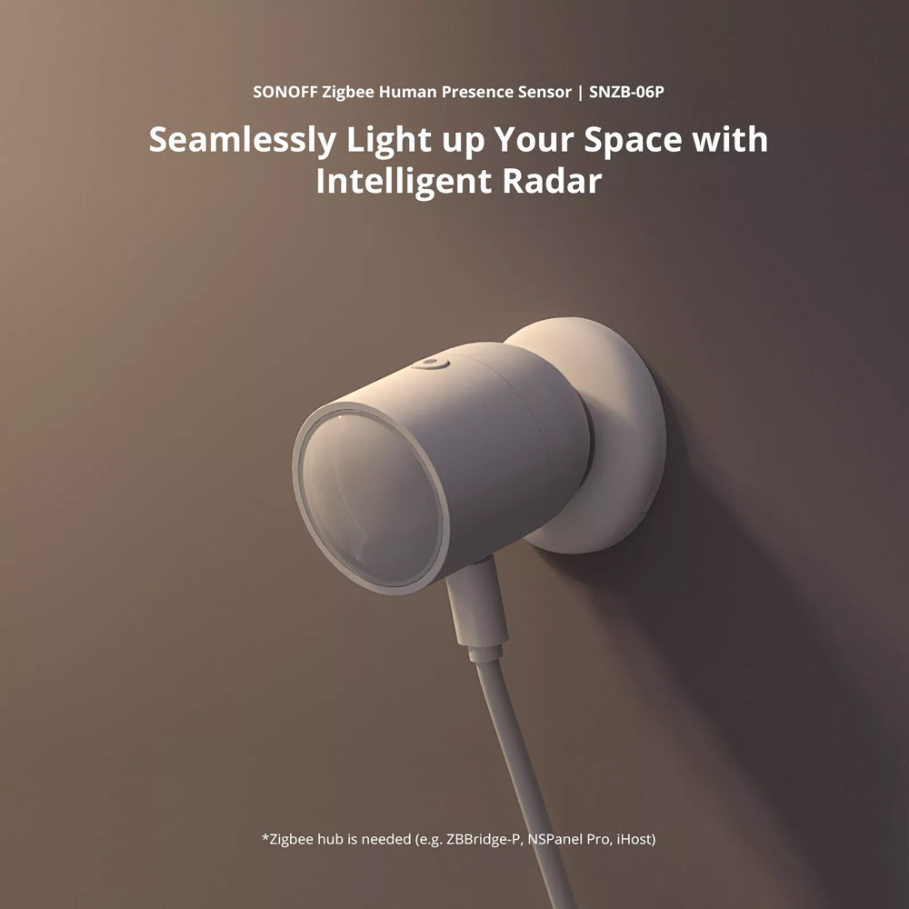 SONOFF smart ανιχνευτής κίνησης SNZB-06P με αισθητήρα φωτός, ZigBee, λευκός 4 SONOFF smart ανιχνευτής κίνησης SNZB-06P με αισθητήρα φωτός, ZigBee, λευκός - Image 2