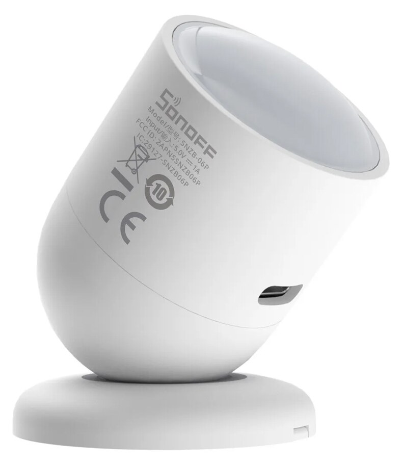 SONOFF smart ανιχνευτής κίνησης SNZB-06P με αισθητήρα φωτός, ZigBee, λευκός 3 SONOFF smart ανιχνευτής κίνησης SNZB-06P με αισθητήρα φωτός, ZigBee, λευκός
