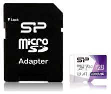 SILICON POWER κάρτα μνήμης microSDXC Superior Pro, 128GB, Class 10 UHS-I U3 A1 V30