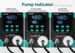 PROSKIT σταθμός αποκόλλησης SS-331NB με πιστόλι, 160-480°C 4