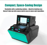 PROSKIT σταθμός απορρόφησης καπνού SS-598F, 24W, 160L/min, με φίλτρο HEPA & άνθρακα 7