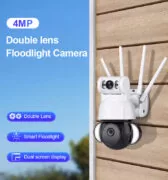 SECTEC smart κάμερα ST-428-4M-DL με προβολείς, dual lens, 4MP, Onvif PTZ 3