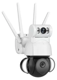SECTEC smart κάμερα ST-428-4M-DL με προβολείς, dual lens, 4MP, Onvif PTZ