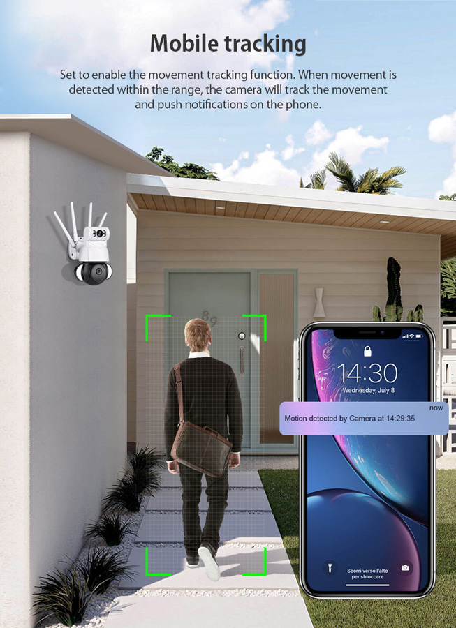 SECTEC smart κάμερα ST-428-4M-DL με προβολείς, dual lens, 4MP, Onvif PTZ 7 SECTEC smart κάμερα ST-428-4M-DL με προβολείς, dual lens, 4MP, Onvif PTZ - Image 5