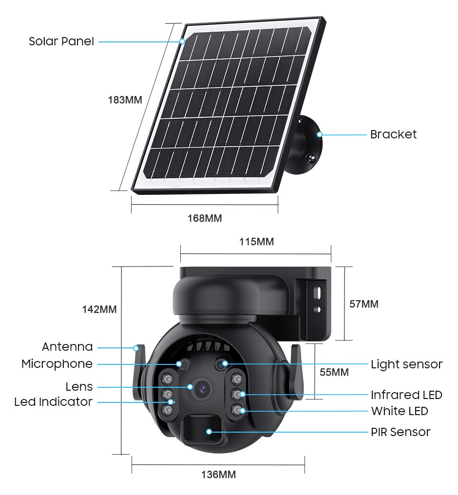 SECTEC smart ηλιακή κάμερα ST-515C-3M-4G-BK, 3MP, 4G, SD, PTZ, IP65 6 SECTEC smart ηλιακή κάμερα ST-515C-3M-4G-BK, 3MP, 4G, SD, PTZ, IP65 - Image 4