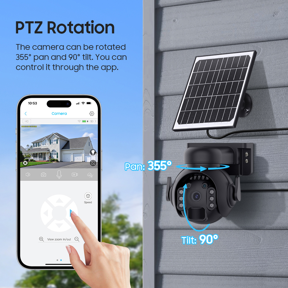 SECTEC smart ηλιακή κάμερα ST-515C-3M-5W-BK, 3MP, WiFi, SD, PTZ, IP65 12 SECTEC smart ηλιακή κάμερα ST-515C-3M-5W-BK, 3MP, WiFi, SD, PTZ, IP65 - Image 10