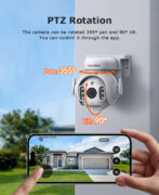 SECTEC smart κάμερα ST-515C-3MTY, 3MP, WiFi, SD, PTZ, IP65 2