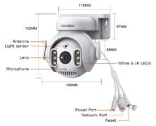 SECTEC smart κάμερα ST-515C-3MTY, 3MP, WiFi, SD, PTZ, IP65 9