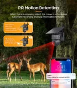 SECTEC smart ηλιακή κάμερα κυνηγού ST-517C, 3MP, 4G, PIR, PTZ, SD, IP65 3